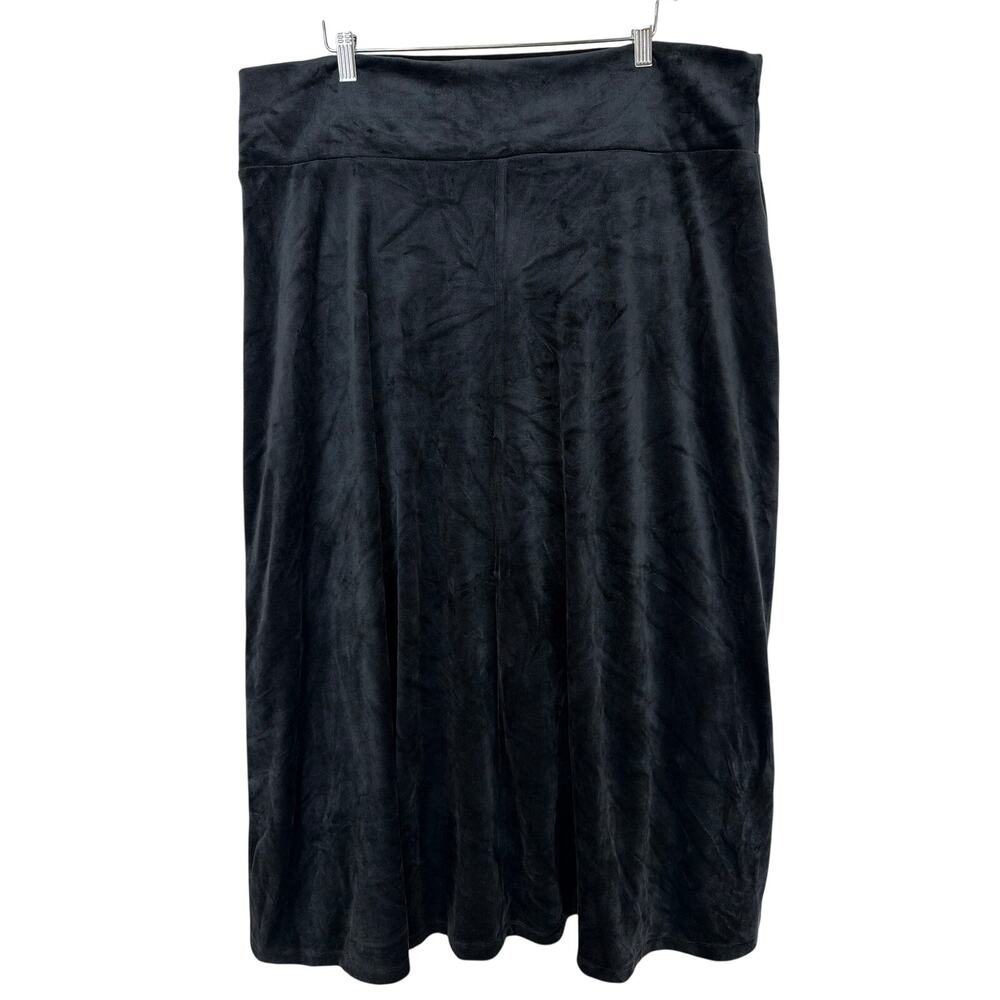 NWT Alembika Black Super Soft Maxi Skirt Size 7 Plus 2X 3X